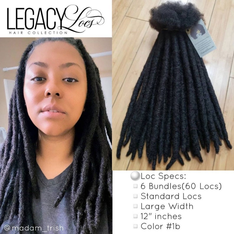 Standard Loc Extensions Handmade 100% Human Hair image 8