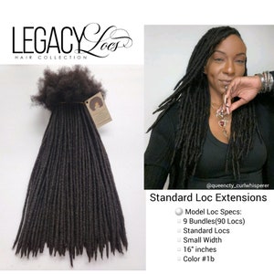 Standard Loc Extensions Handmade 100% Human Hair image 9