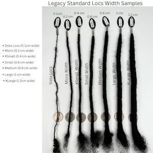 Standard Loc Extensions Handmade 100% Human Hair image 5