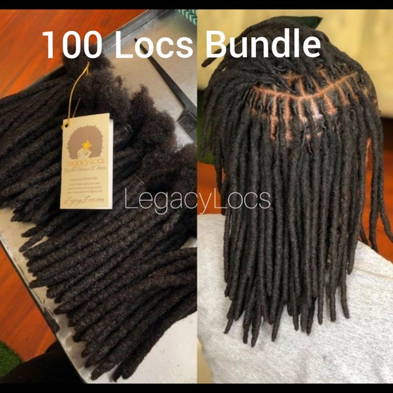 100 LOCS Standard Loc Extensions Handmade 100% Human Hair - Etsy