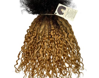 Custom Fusion Loc Extensions Handmade 100% Human Hair (10 Locs Per Bundle Listing)