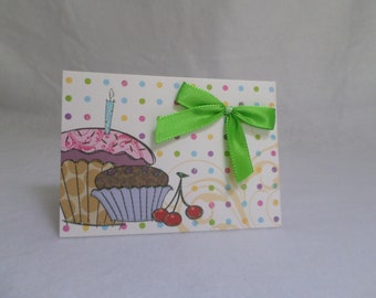 Anniversaore cupcake card