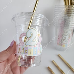 Pink Pastel Park Party Cups: (Customize)