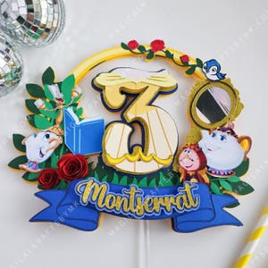 Belle Cake Topper: 3D (Customize)