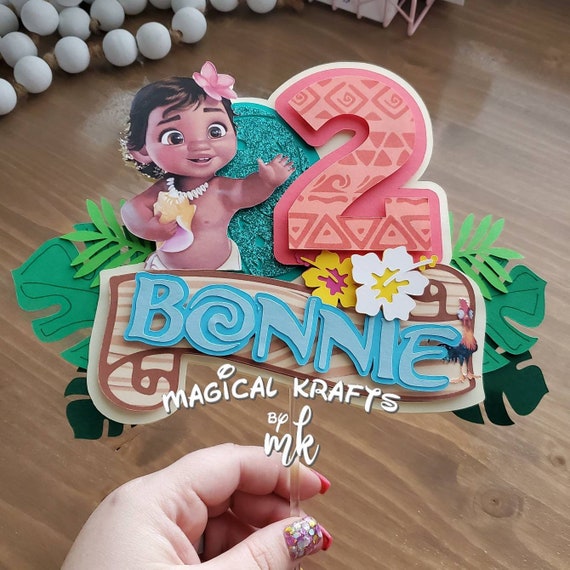 Moana Cake Topper 3d Customize Etsy Moana Cake Topper 3d Customize Etsy