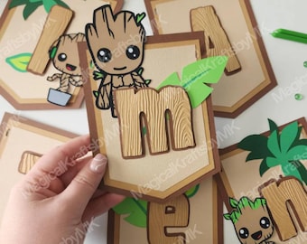 I Am Tree Banner: 3D (customize)