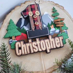 Lumberjack Cake Topper: 3D (Customize)