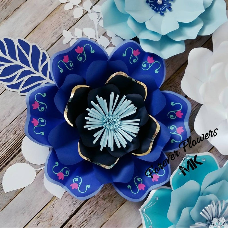 Frozen Flowers 5 Pc Set Etsy