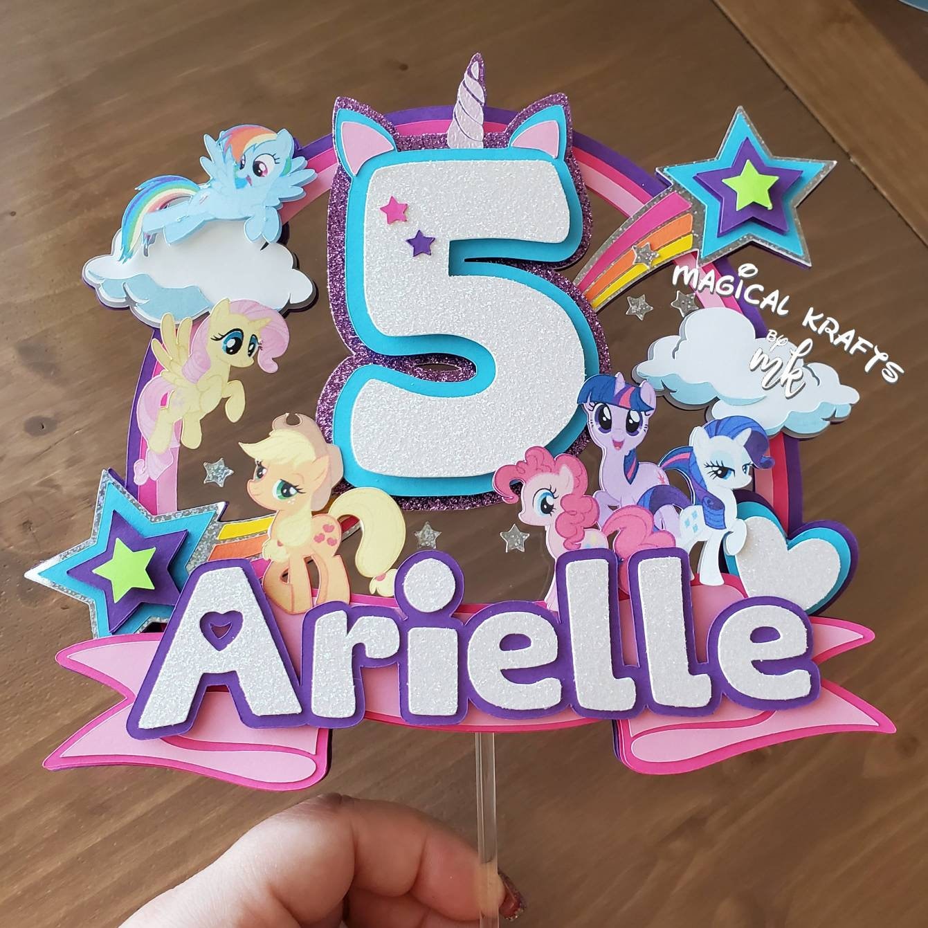 Little Pony Cake Topper: 3D Customize | Etsy