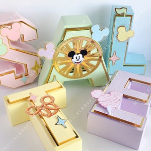 Pastel Park 3D Buchstaben (Customize) 7 "Karton Buchstaben oder Zahlen