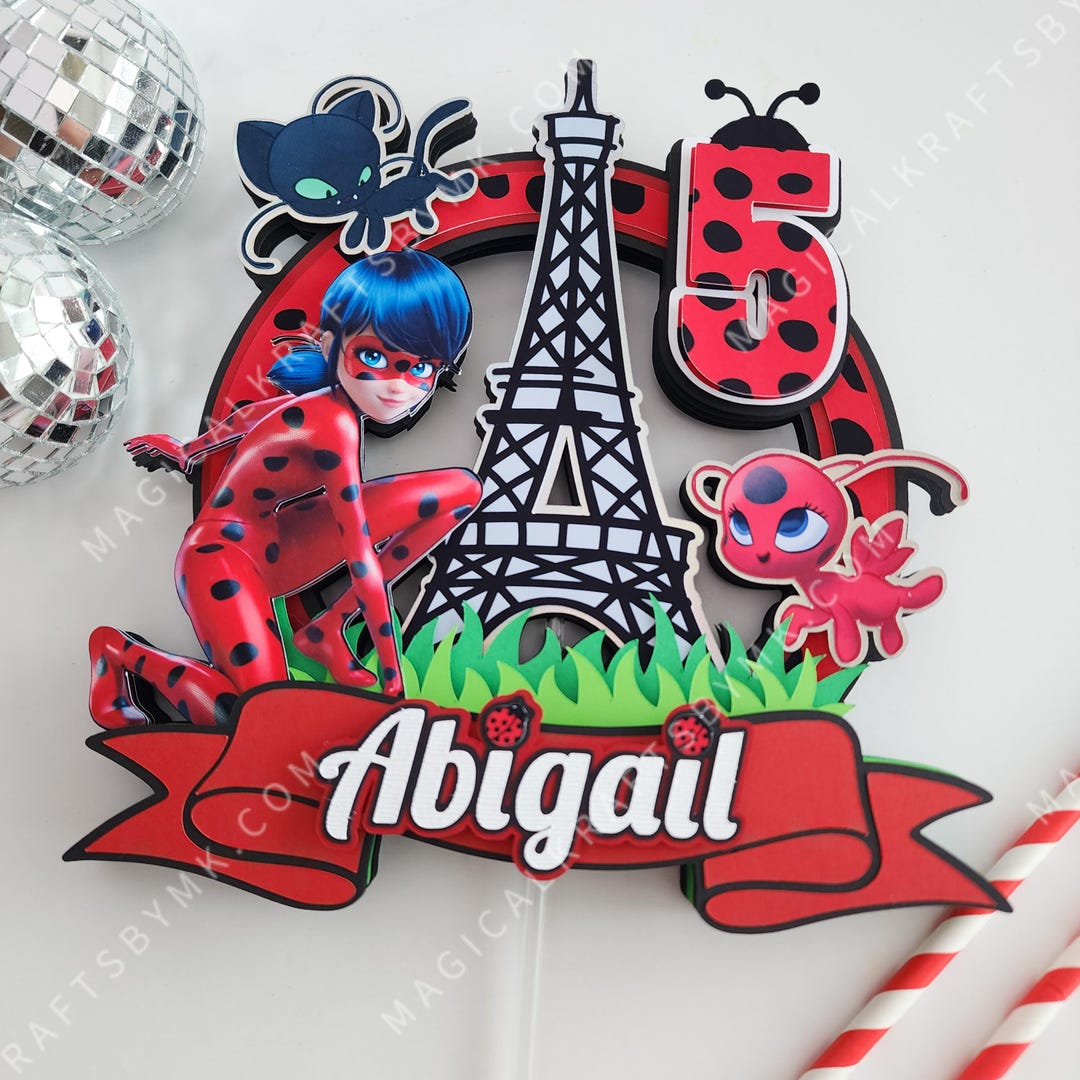 Topper Ladybug Ladybug Cake Topper: 3D customize - Etsy