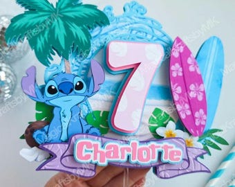 Ohana Stitch Cake Topper: 3D (Customize)