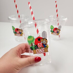 12 ct Farmer Mouse Party Cups: (Customize)