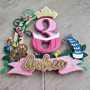 Aurora Cake Topper: 3D/Opt Double Sided (customize)
