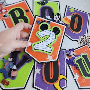 Not So Scary Halloween Party Banner: 3D (Customize Colors) Mickey NSSH