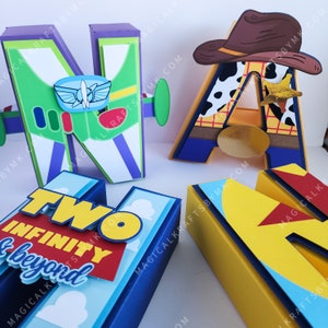 Woody&#39;s Roundup 3D Letters (Customize Characters/Colors/Name/Age) 7&quot; Cardstock Letters