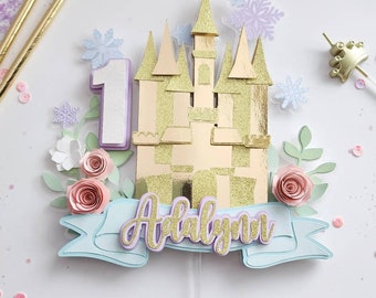 Snow Castle Cake Topper: 3D (Customize)