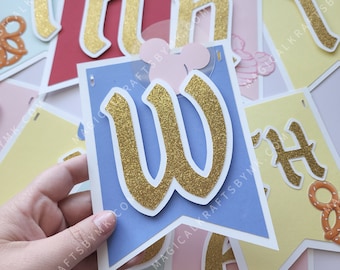 Retro DisneyWorld Banner: 3D (Customize)