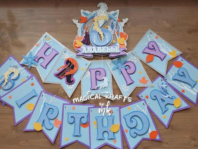 Arendelle Banner: 3D customize - Etsy