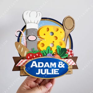 Little Chef Double Digit Topper: 3D (customize)