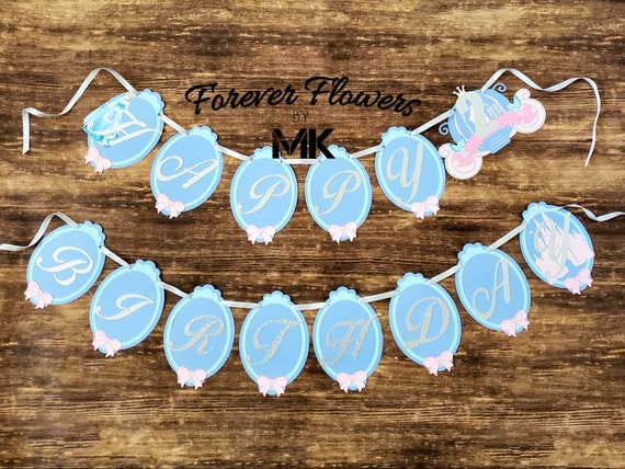 Cinderella Banner Birthday Banner Cinderella Birthday