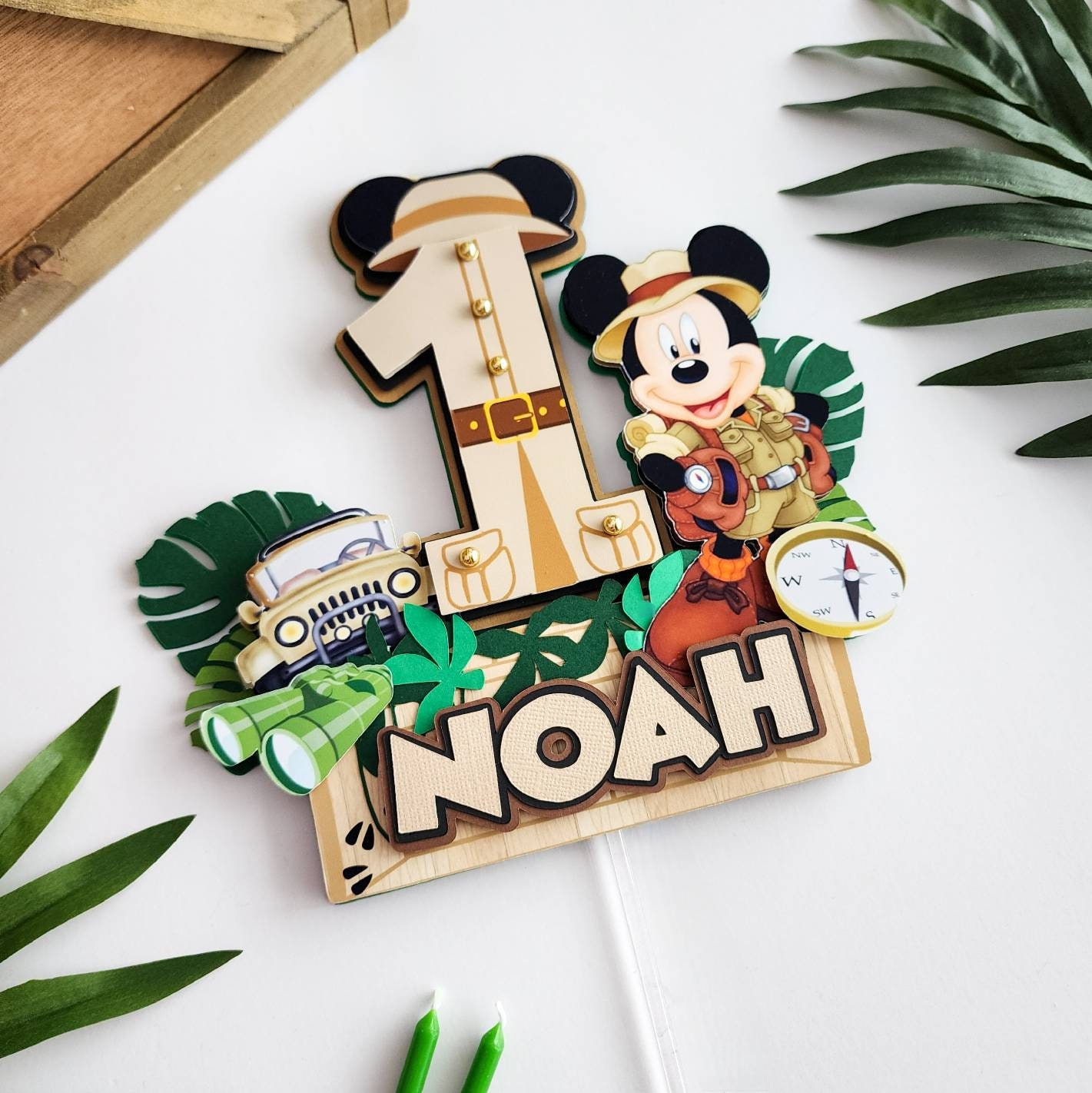 Safari Mouse Topper: 3D Customize Mickey or Minnie -  Portugal