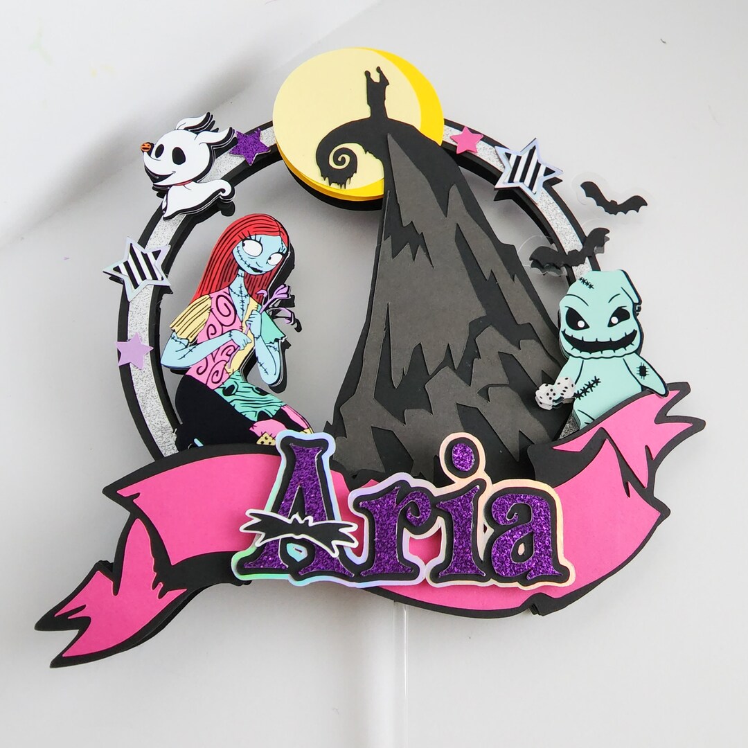 Sally Cake Topper Opt. Light and Shaker Etsy