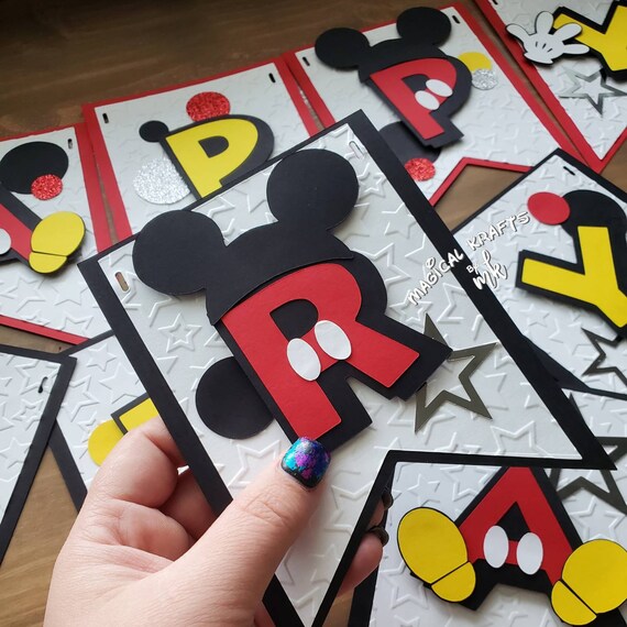 Mouse Ears Banner: 3D (Customize) Il_570xn