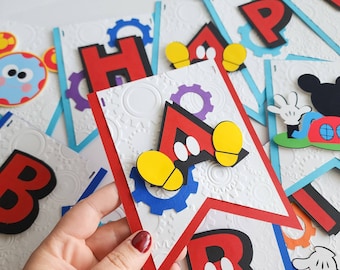 Mickey Clubhouse Banner: 3D (Customize)