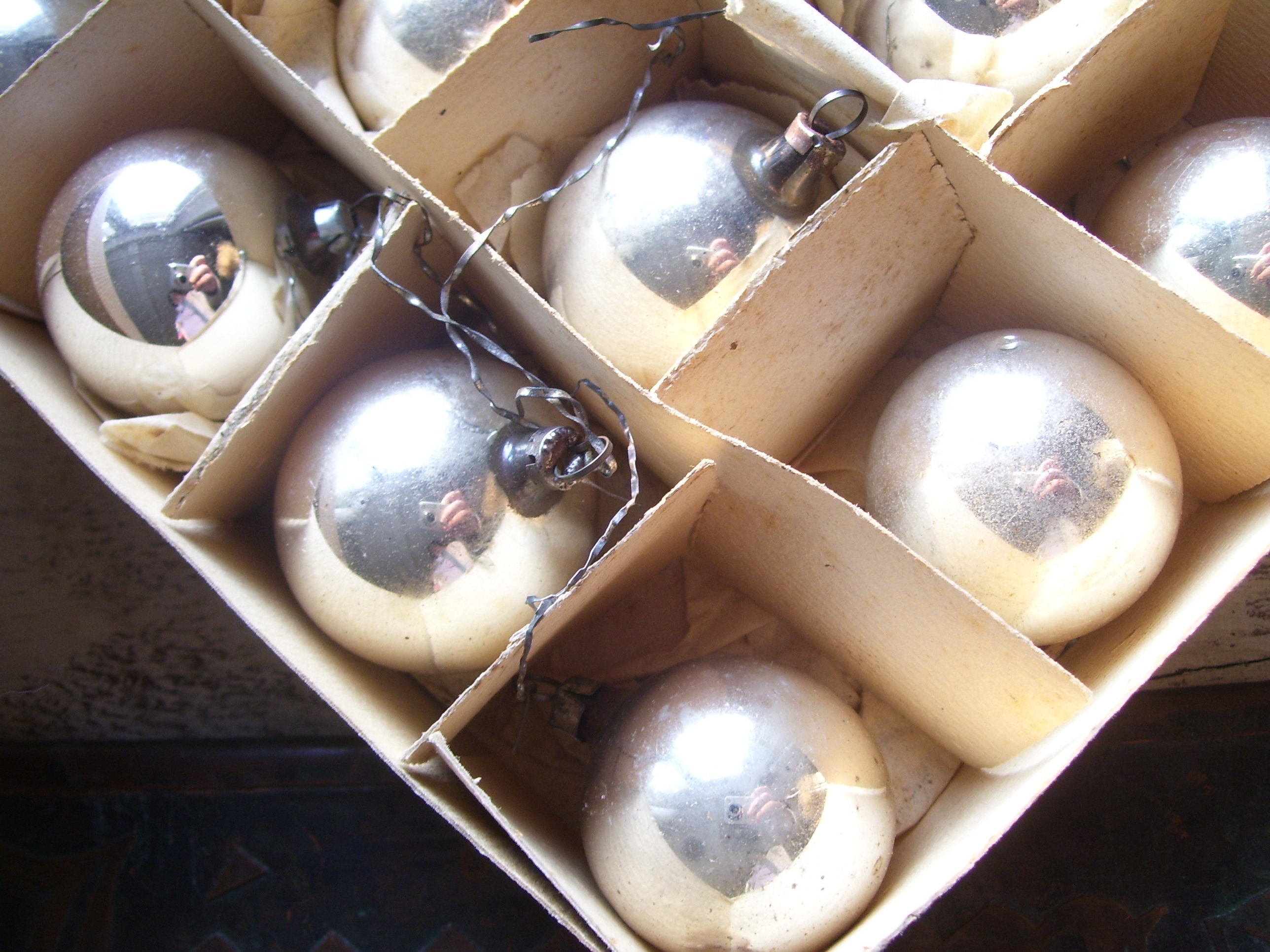 12 antike kleine Christbaumkugeln Durchm. 4 cm aus Lauscha Etsy