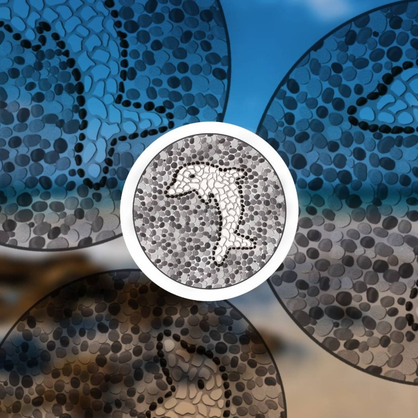 Mamma Mia Dolphin Mosaic Etsy