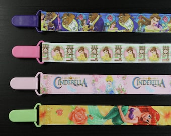 Attache-suce ruban Princesses Disney : Belle bête, Cendrillon, Ariel