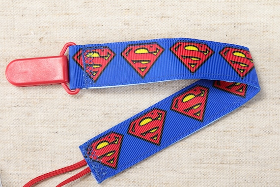 The Flash Batman Superman Superheroes Handmade Pacifier Holder DC Comics