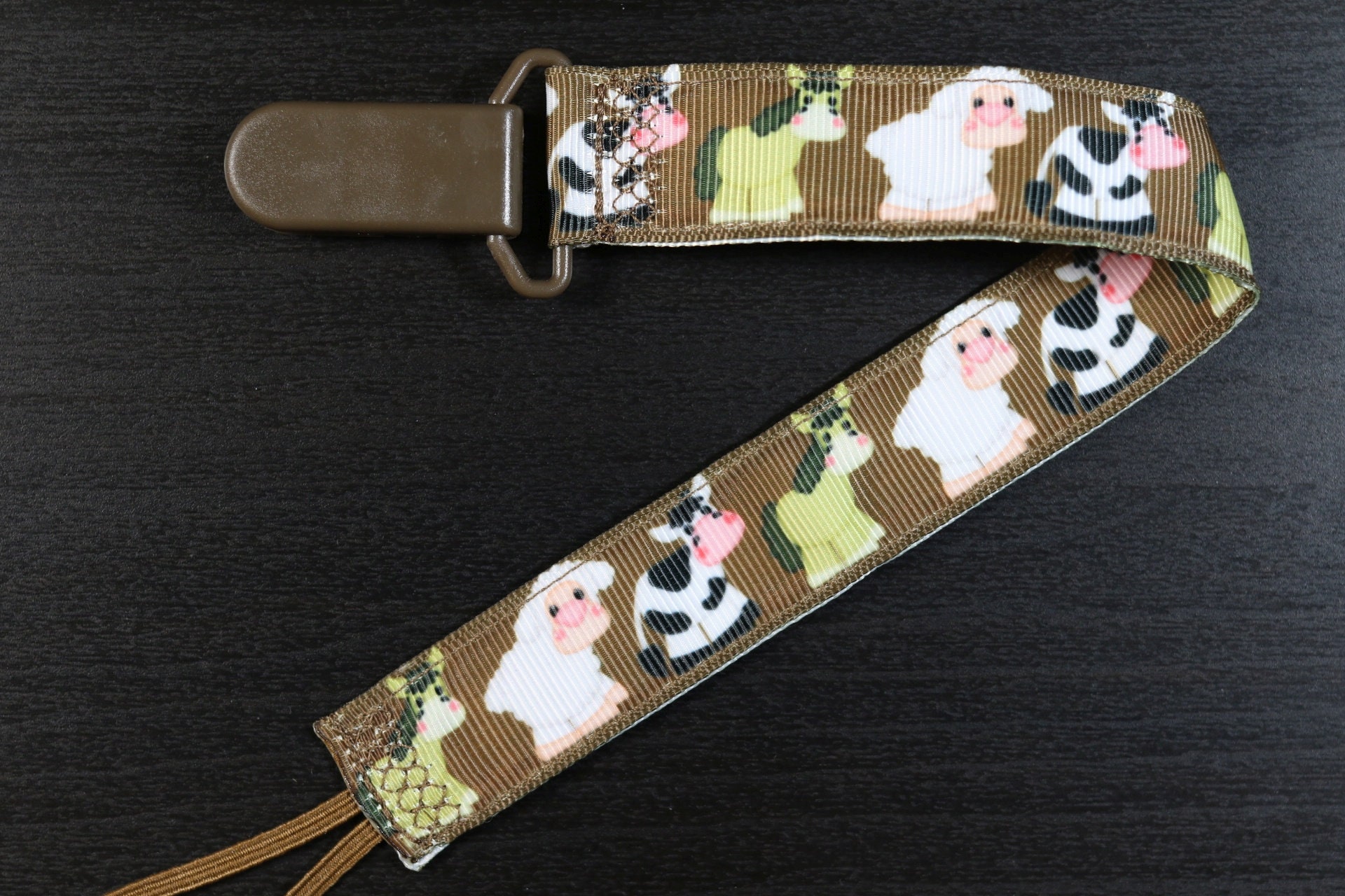 Pacifier Clip: Farm Animals Horse Cow Sheep Boys & Girls | Etsy