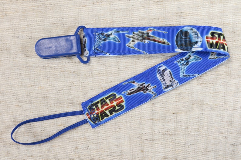 Pacifier Clip Star Wars R2D2 Chewie Bobba Fett Light Saber Etsy