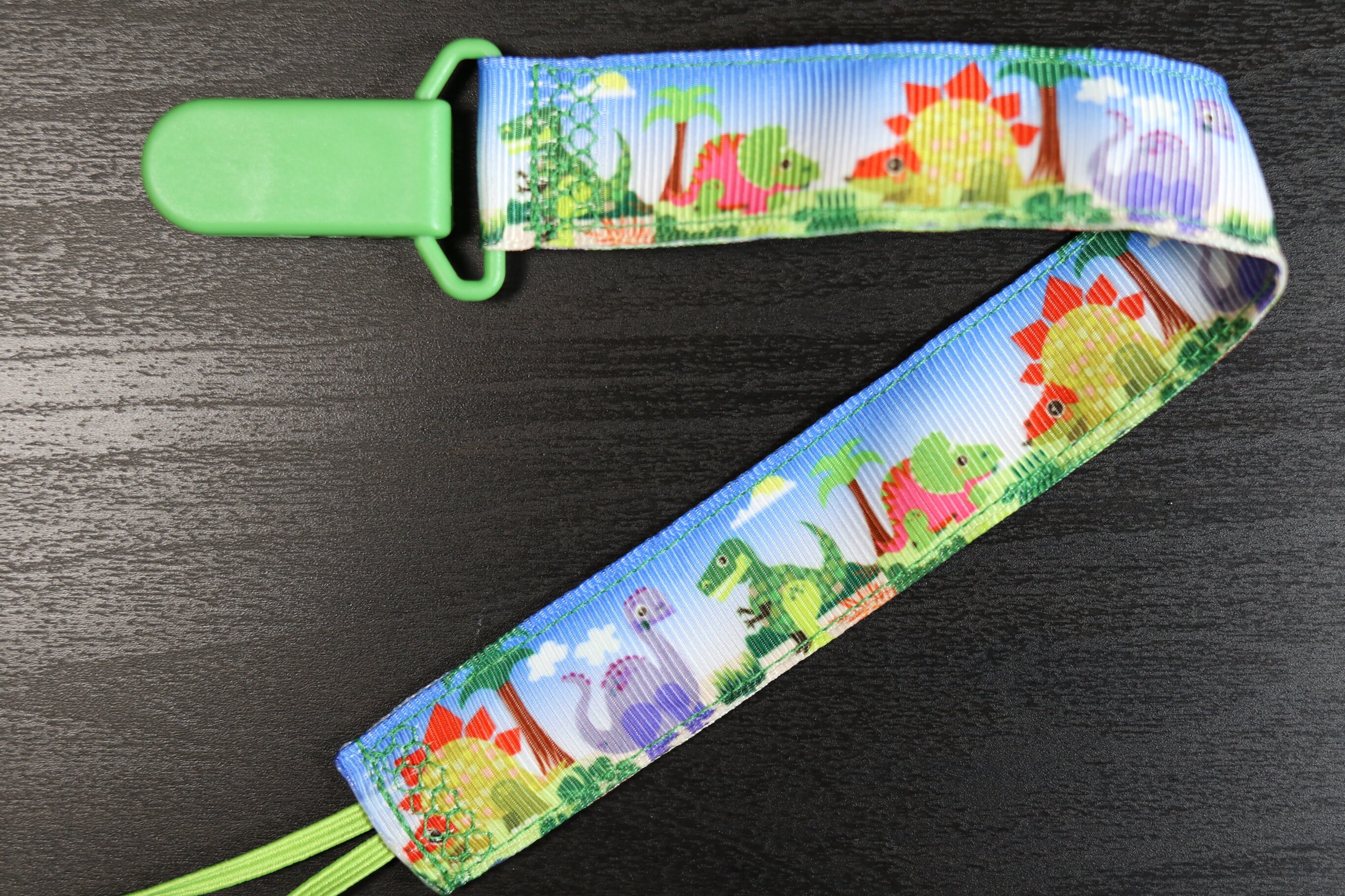 Pacifier Clip Dinosaurs Cute Baby Dino boy & girl ribbon Etsy