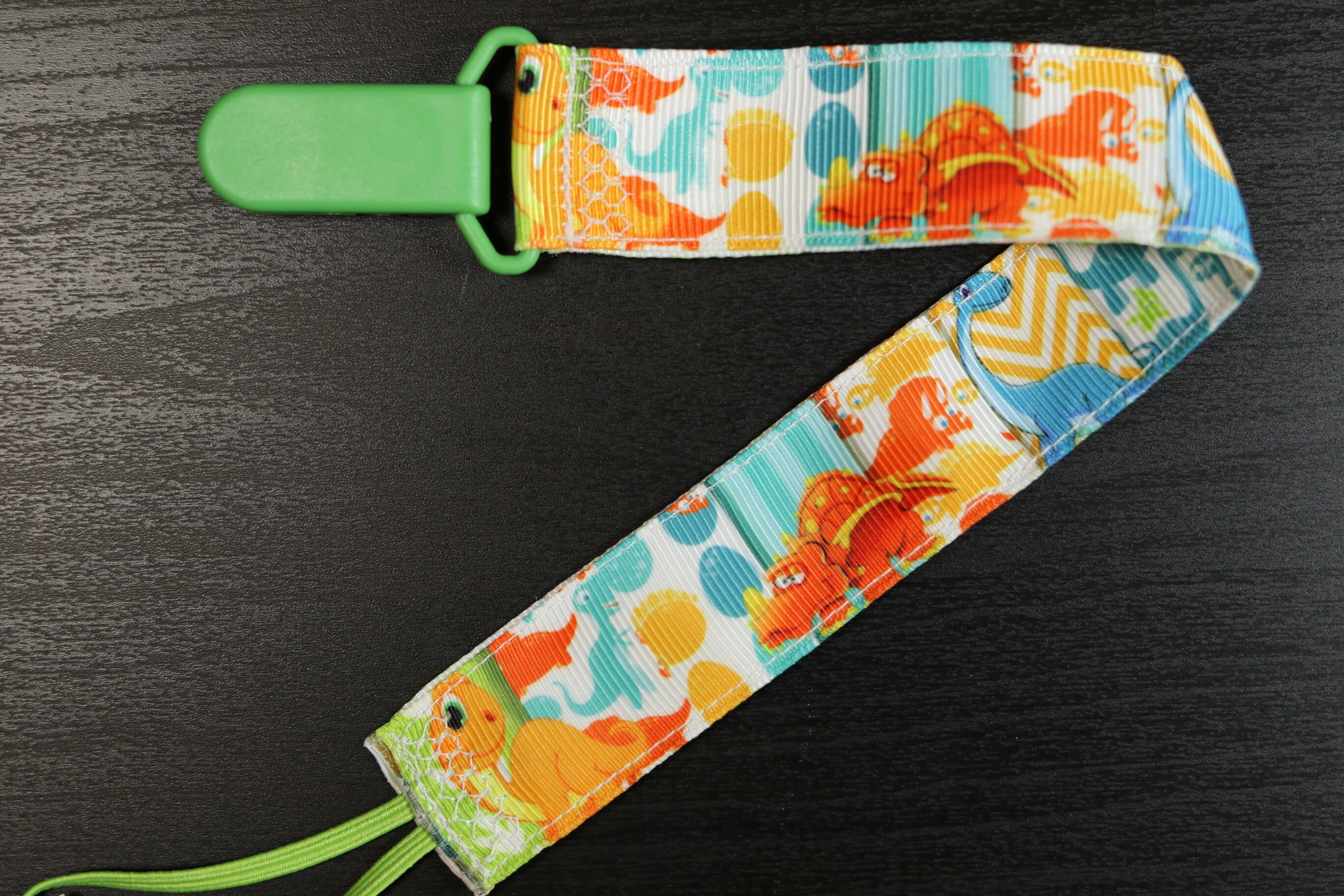 Pacifier Clip Dinosaurs Cute Baby Dino boy & girl ribbon Etsy