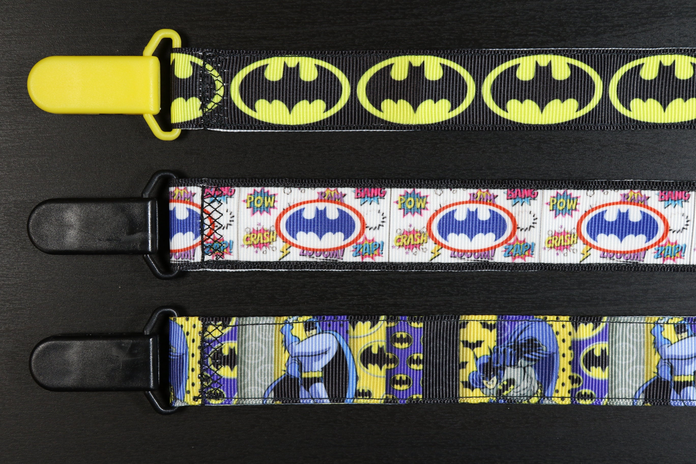 Pacifier Clip Batman Bat Signal Caped Crusader Dark Knight Etsy