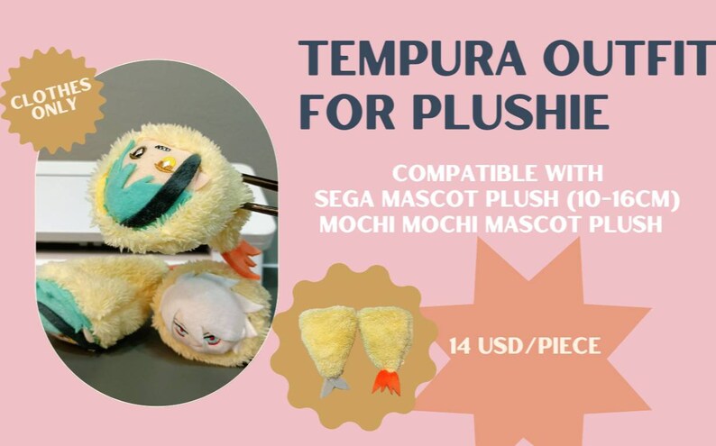 Tempura Outfit for Plush Toy - Etsy