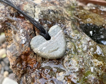 Green Stone Heart Pendant