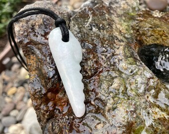 Burmese Jade Smiling Key Pendant