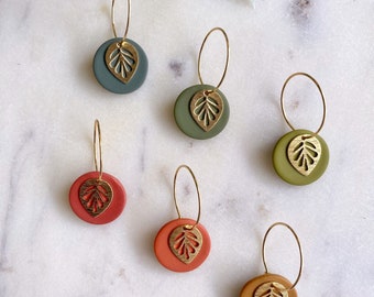 Polymer Clay Earrings | Statement Earrings | Handmade Earrings | Fall | Minimalistic earrings