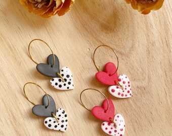 Polymer Clay Earrings | Statement Earrings | Handmade Earrings | Valentine's day