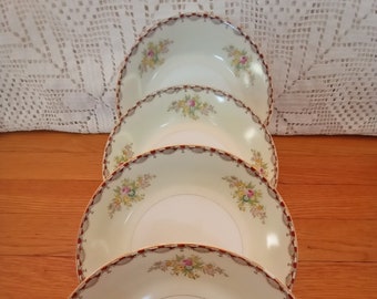 Vintage Meito China Japan MEI773 Multi Colored Floral Fruit
