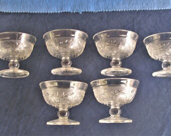 Anchor Hocking Champagne / Tall Sherbert Cup Set (292)