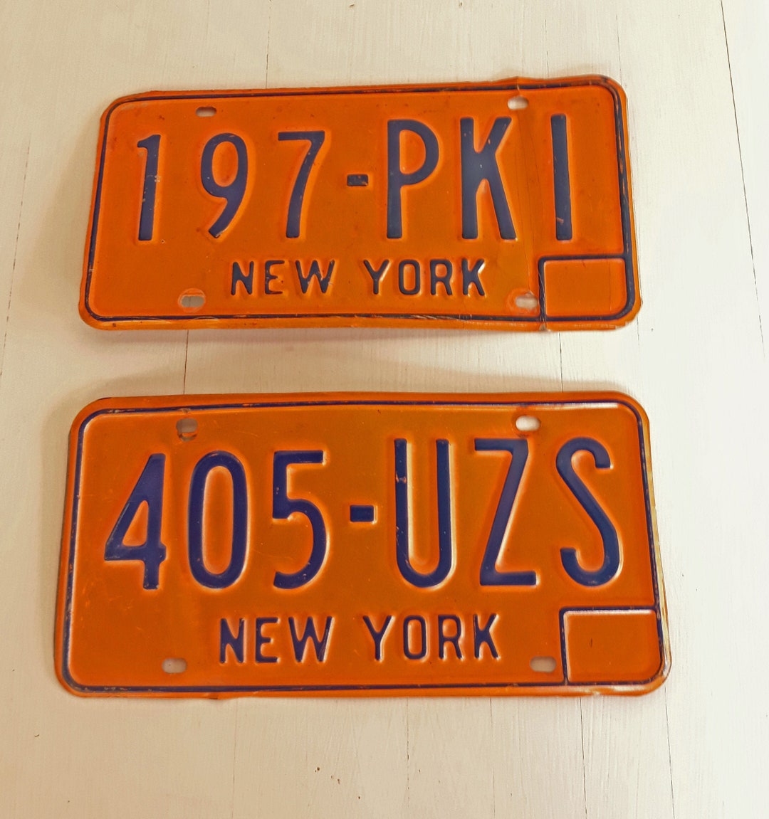 New York State NY License Plates 2 Plates per Set 455 Etsy