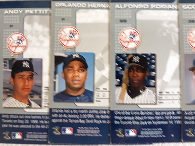 1999 Pacific Trading Baseball Cards NY Yankees 481 Etsy