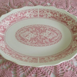 Vintage Syracuse China 12.75&quot; Platter - Strawberry Hill Pattern (323)