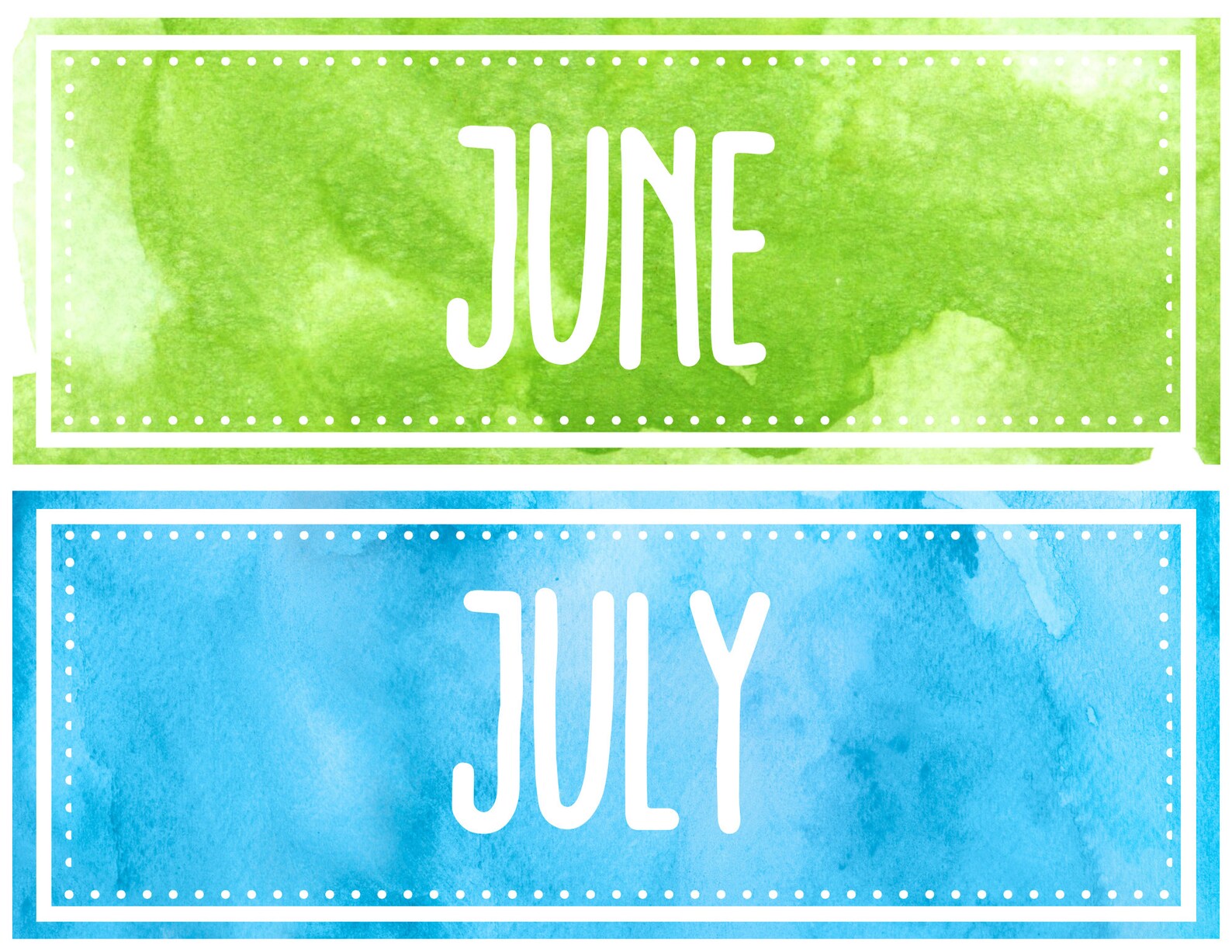 Watercolor Classroom Calendar Etsy
