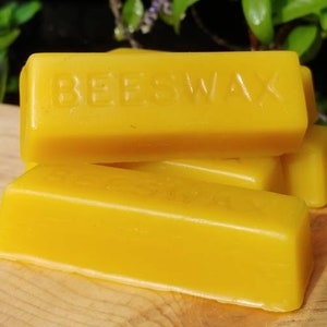 Organic Beeswax Pure Premium Bees Wax Bar 1 oz Wax Bar Beeswax Wraps Refresher Crafter's Beeswax Bar immagine 4